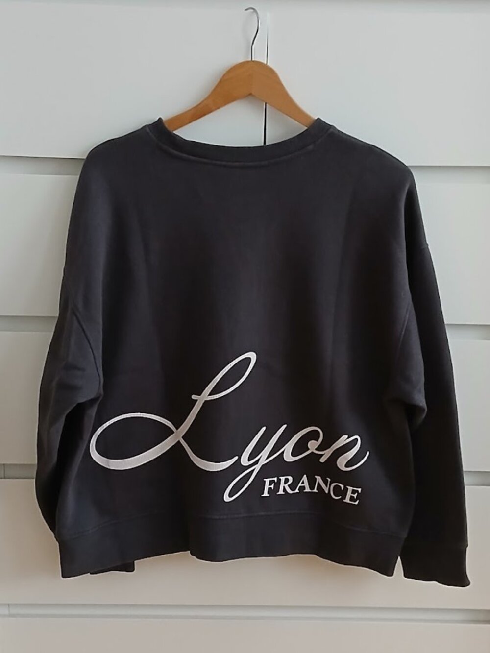 Lyon, France Sweatshirt by H&M - grey size M